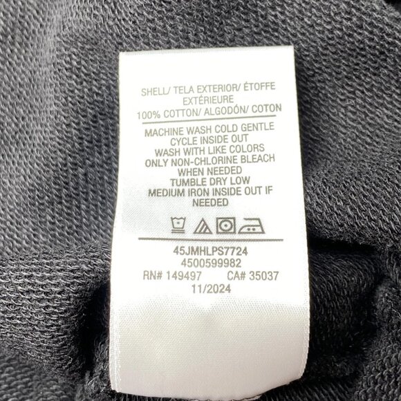 Joe's Jeans Men's Polo Sweatshirt Washed Black Size XL Collared Relaxed Fit - Picture 10 of 10